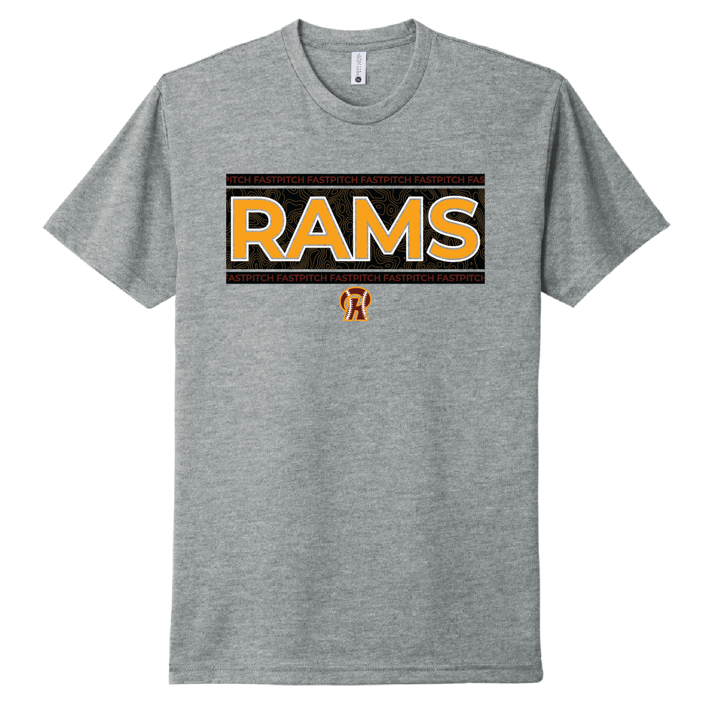 Rams Fastpitch Topography Unisex Tee