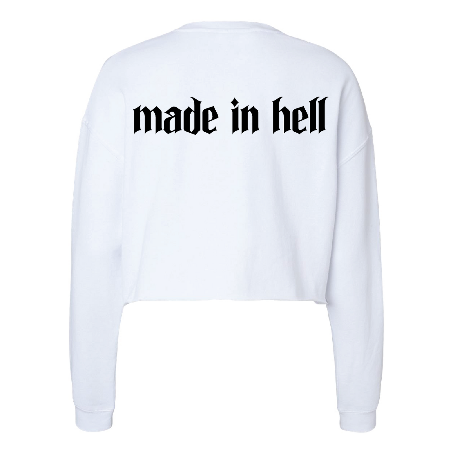 Made In Hell Womens's Crop Sweatshirt